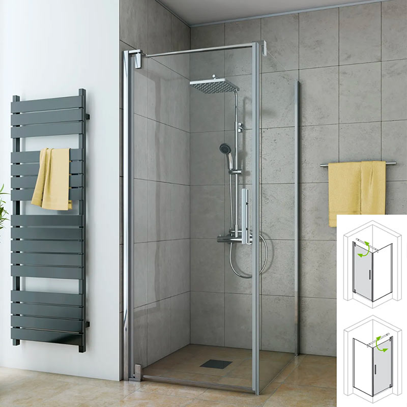 Pendeltür mit fester Seitenwand