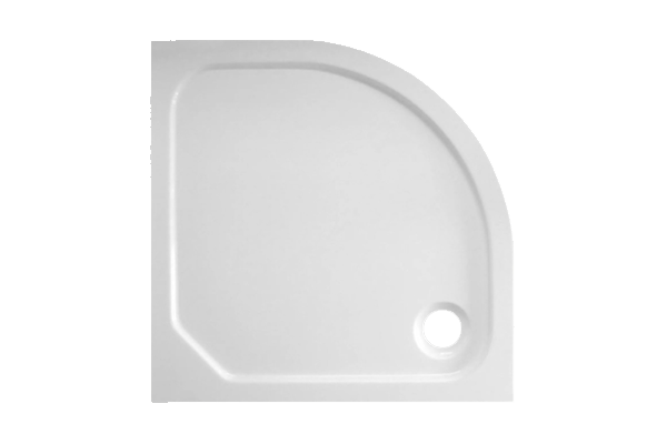 Duschwanne Viertelkreis R50, 90 x 90