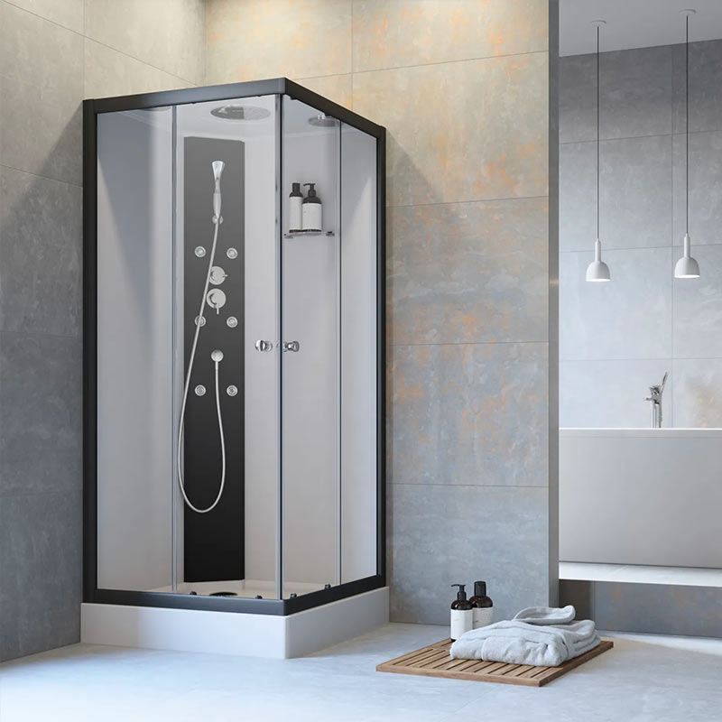 Duschkabine komplett 90x90 cm