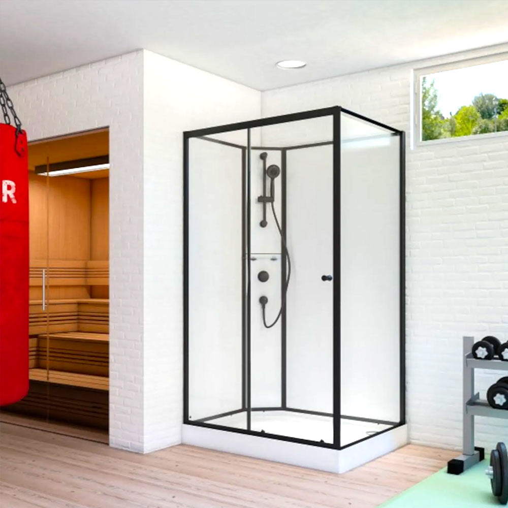 Komplettdusche 120x80 cm und 120x90 cm