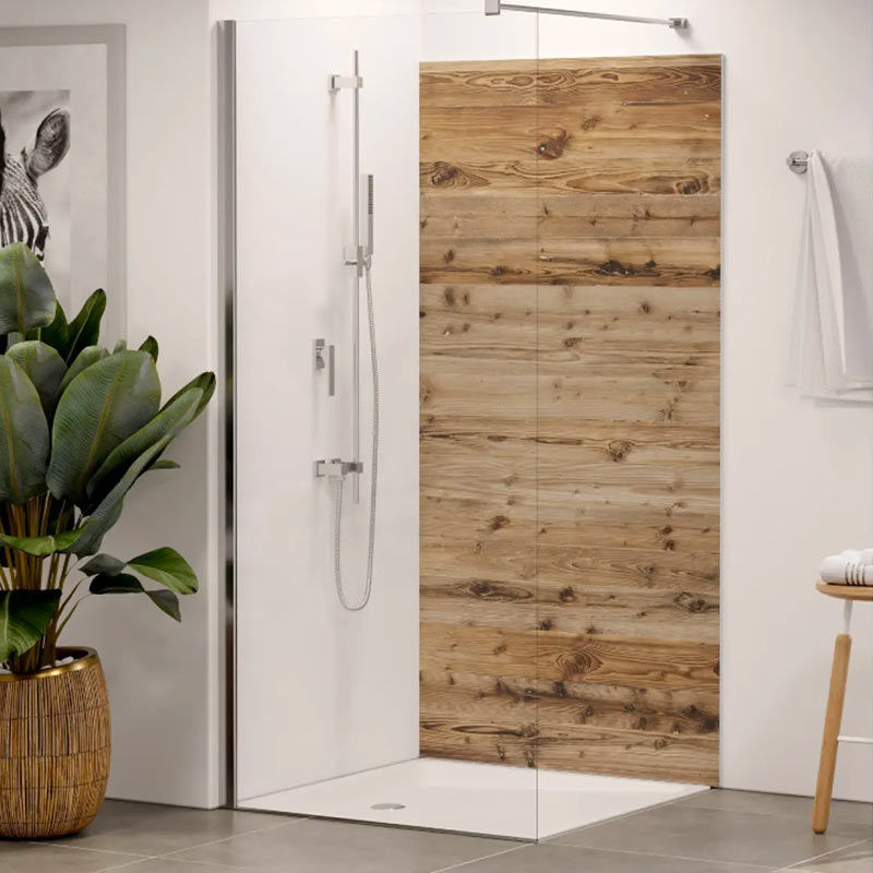 Duschrückwand Altholz