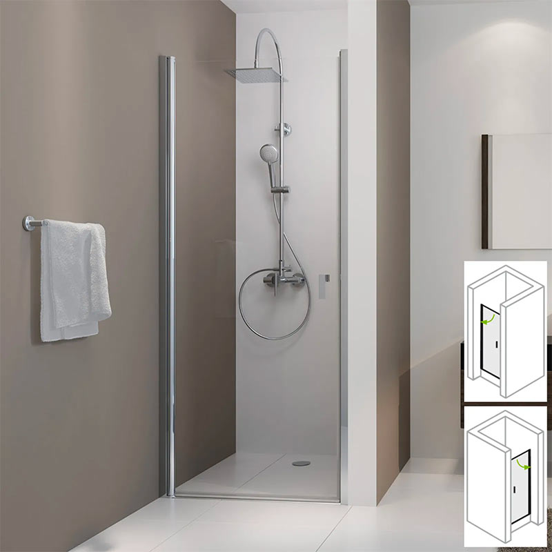 Glastür für Dusche